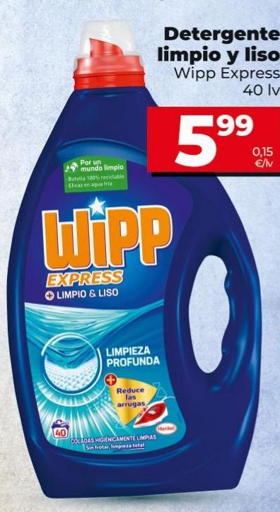 Oferta de Detergente Wipp por 5,99€