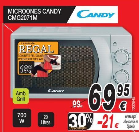 Oferta de Microondas Candy por 9,95€
