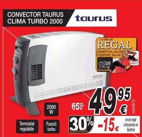 Oferta de Convector Taurus por 49,95€