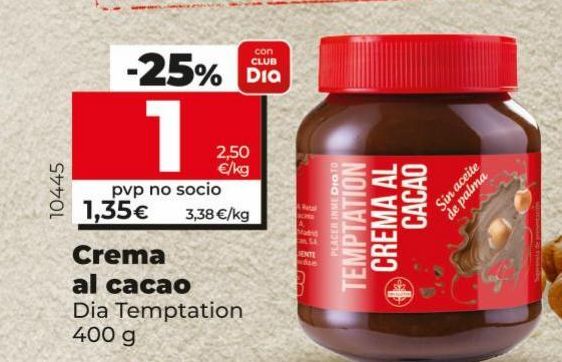 Oferta de Crema de cacao Día por 1,35€