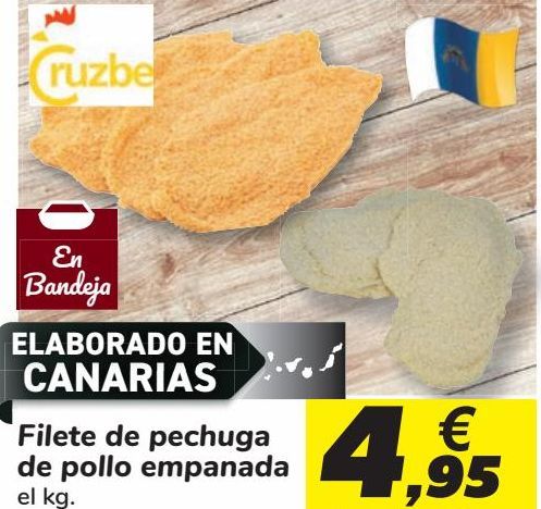 Oferta de Filete de pechuga de pollo empanda  por 4,95€