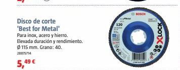Oferta de Discos de corte Bosch por 5,49€