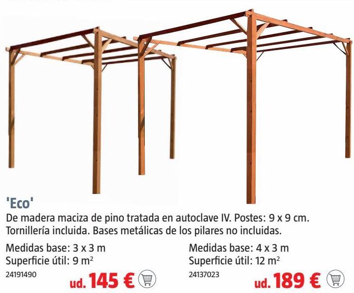 Oferta de Estructura de toldo Eco por 189€