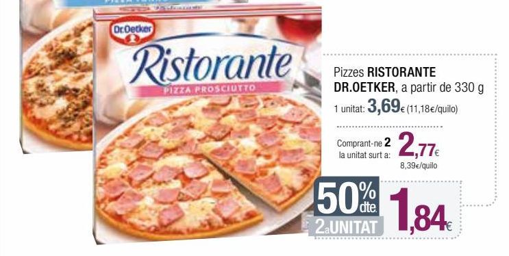 Oferta de Pizza Dr Oetker por 2,77€