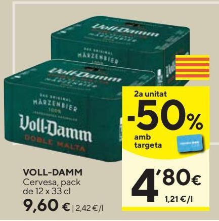 Oferta de Cerveza Voll-Damm por 9,6€