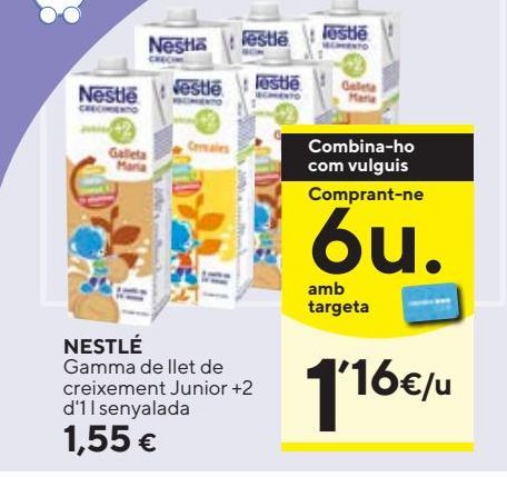 Oferta de Leche de crecimiento Nestlé por 1,55€
