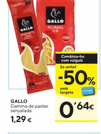 Oferta de Pasta Gallo por 1,29€