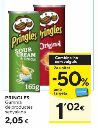 Oferta de Patatas fritas Pringles por 2,05€