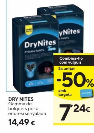 Oferta de Pañales DryNites por 14,49€