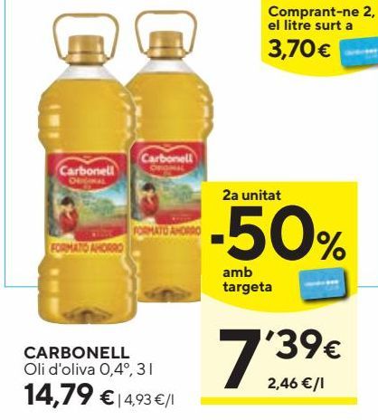 Oferta de Aceite de oliva Carbonell por 14,79€
