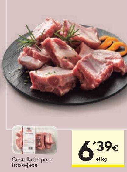 Oferta de Costillas de cerdo por 6,39€
