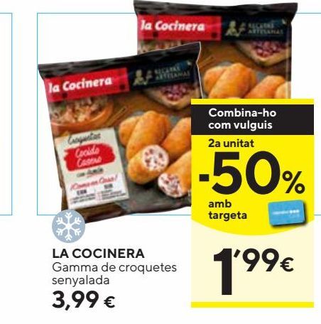 Oferta de Croquetas La Cocinera por 3,99€