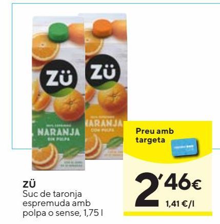 Oferta de Zumo de naranja por 2,46€