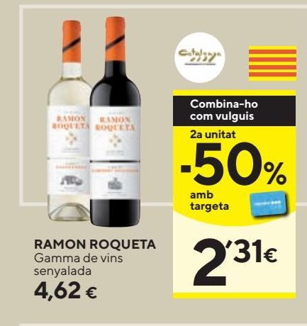 Oferta de Vino Ramón Roqueta por 4,62€