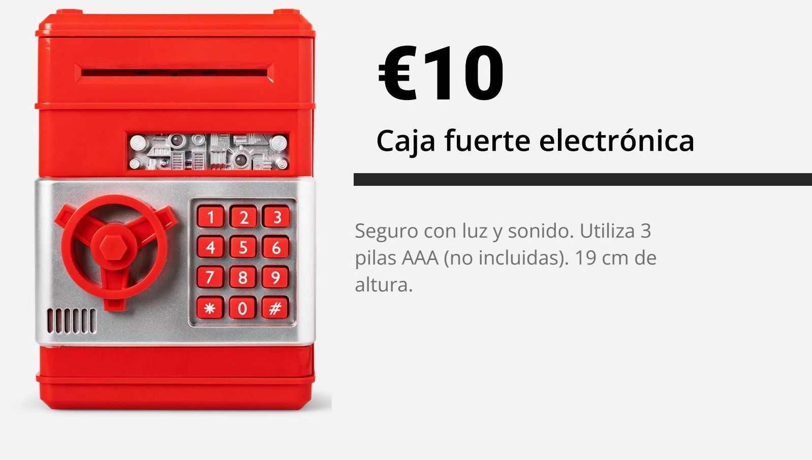 Oferta de Caja fuerte electrónica  por 10€