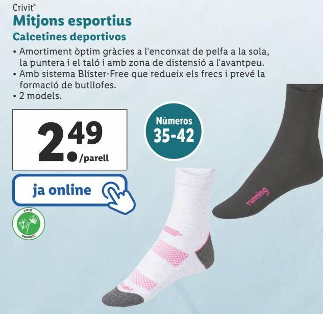 Oferta de Calcetines deportivos Crivit por 2,49€