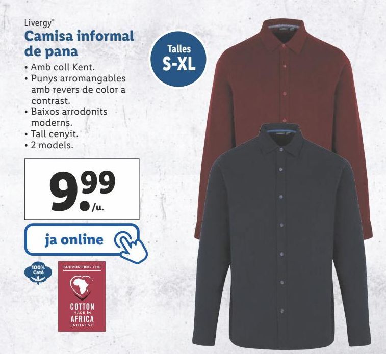 Oferta de Camisa Livergy por 9,99€