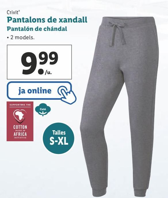 Oferta de Pantalones Crivit por 9,99€