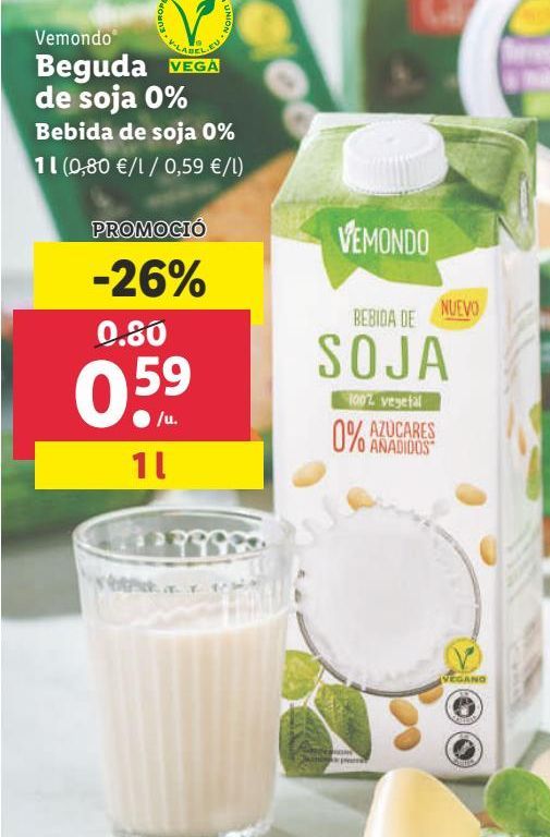 Oferta de Bebida de soja por 0,59€