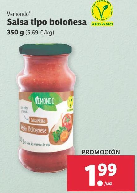 Oferta de Salsa boloñesa por 1,99€