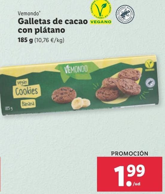 Oferta de Galletas de chocolate por 1,99€