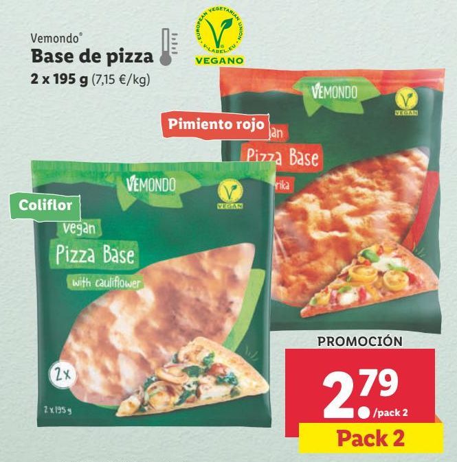 Oferta de Masa de pizza por 2,79€