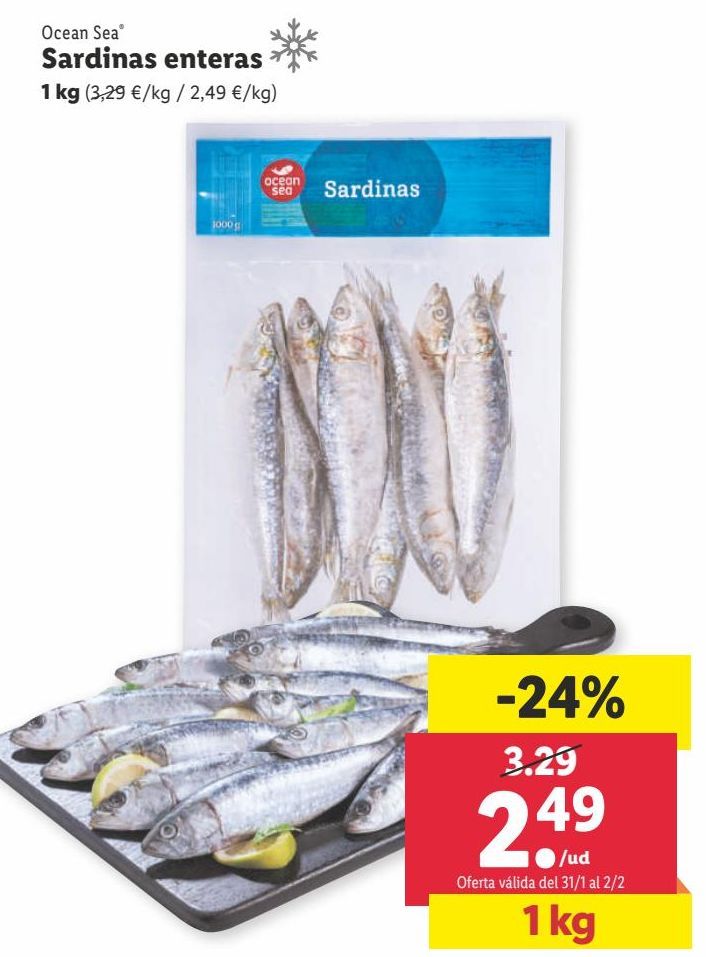 Oferta de Sardinas ocean sea por 2,49€