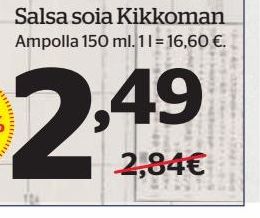Oferta de Salsa de soja por 2,49€