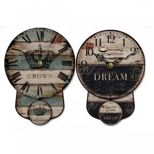 Oferta de RELOJ DE PARED VINTAGE CON... por 9,99€ en Iglú Hogar