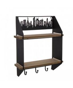 Oferta de PERCHERO PARED 2 ESTANTES... por 22,99€ en Iglú Hogar