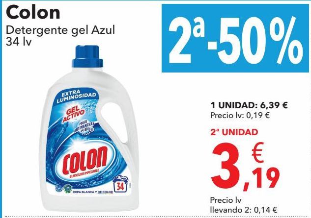 Oferta de Detergente gel Azul Colon por 6,39€