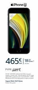 Oferta de IPhone  465€ 18 PVPR 499 €  Sare Mall  por 465€