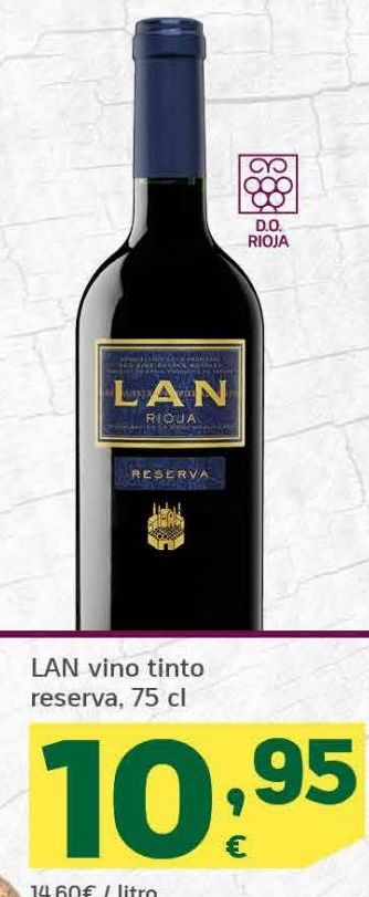 Oferta de LAN vino tinto reserva  por 10,95€