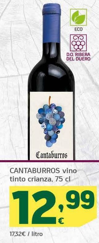 Oferta de CANTABURROS vino tinto crianza por 12,99€