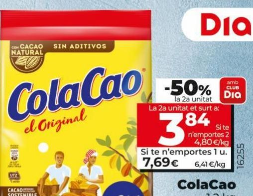 Oferta de Cacao Cola Cao por 7,69€