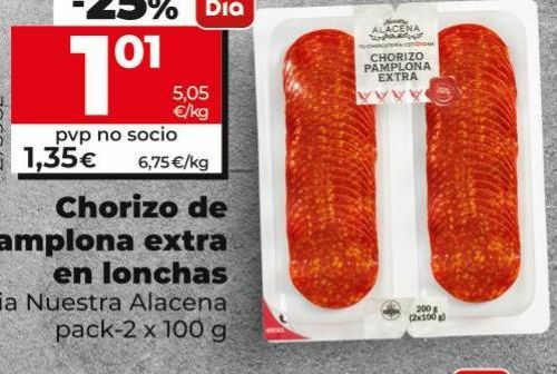 Oferta de Chorizo de Pamplona Dia por 1,35€