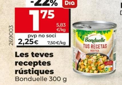 Oferta de Jardinera Bonduelle por 2,25€