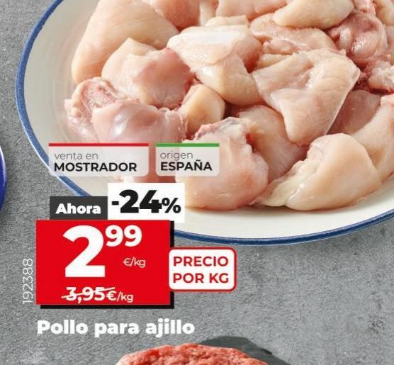 Oferta de Pollo para ajillo por 2,99€