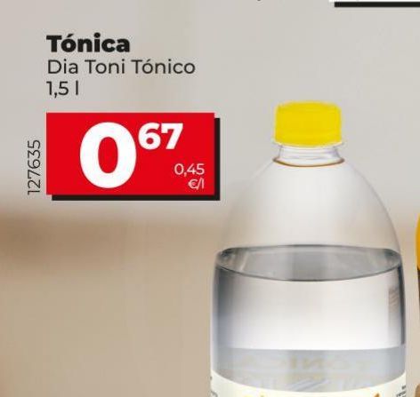 Oferta de Tónica Dia Toni Tónico 1,5L por 0,67€