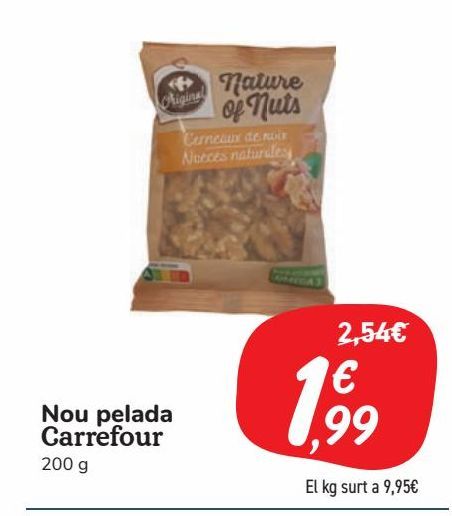 Oferta de Nou pelada Carrefour por 1,99€