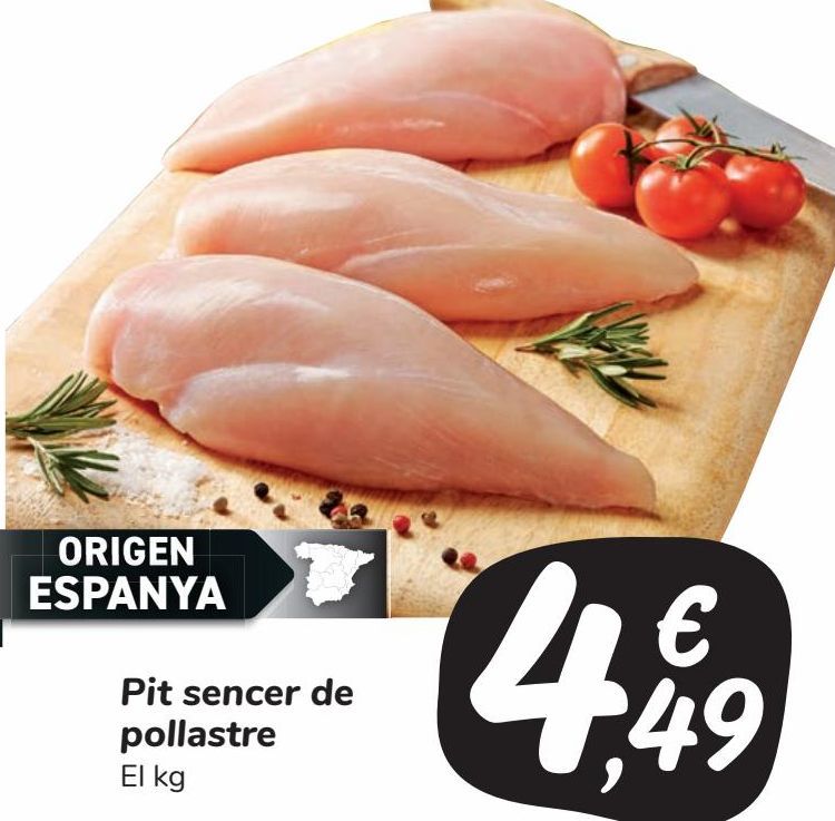 Oferta de Pit sencer de pollastre por 4,49€