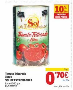 Oferta de Tomate triturado Sol por 