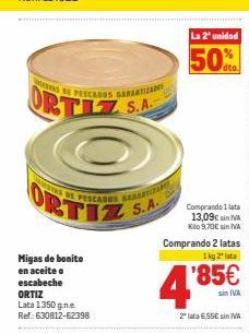 Oferta de Migas de bonito Ortiz por 