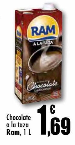 Oferta de Chocolate a la taza Ram, 1 L por 1,69€