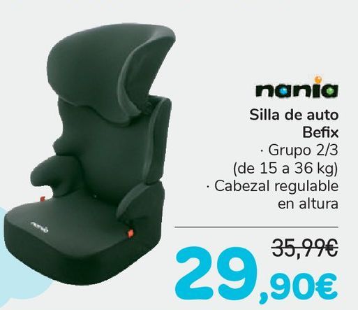 Oferta de Nania Silla de auto Befix por 29,9€