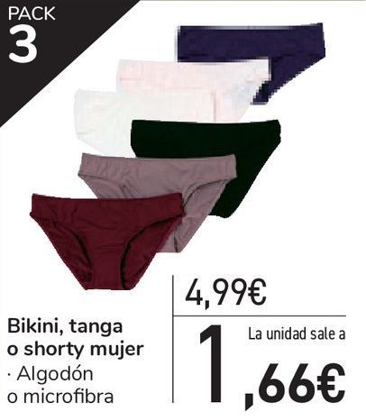 Oferta de Bikini, tanga o shorty mujer  por 4,99€
