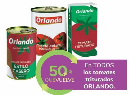 Oferta de En TODOS los tomates triturados ORLANDO  por 