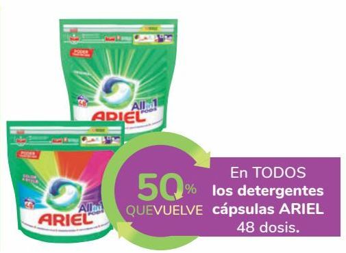 Oferta de En TODOS los detergentes cápsulas ARIEL por 