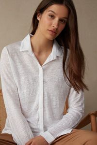Oferta de Camisa de Manga Larga de Lino por 49,9€ en Intimissimi