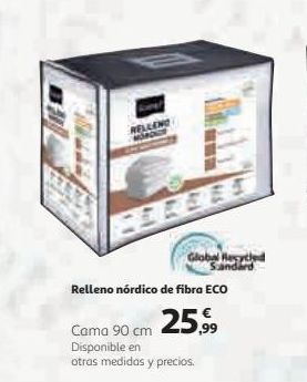 Oferta de Globy hoyed  Relleno nórdico de fibra ECO  25.99  Cama 90 cm Disponible en otras medidas y precios  por 